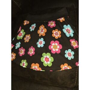 Gymboree growing flowers floral brown skort size 10